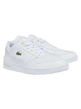 Baskets Lacoste Cuir Blanc pour Homme