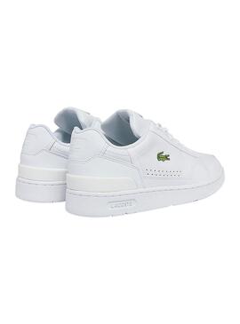 Baskets Lacoste Cuir Blanc pour Homme