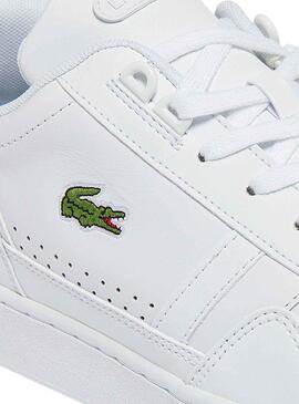 Baskets Lacoste Cuir Blanc pour Homme