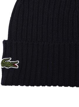 Bonnet Lacoste basique marine pour homme et femme