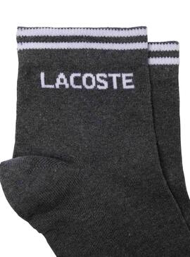 Pack 2 basses Chaussettes Blancs ET Gris pour Homme