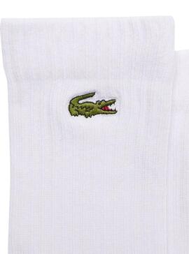Pack 3 Chaussettes Basiques Lacoste Blancs Homme
