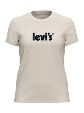 T-Shirt Levis  The Perfect Summer Beige pour Femme