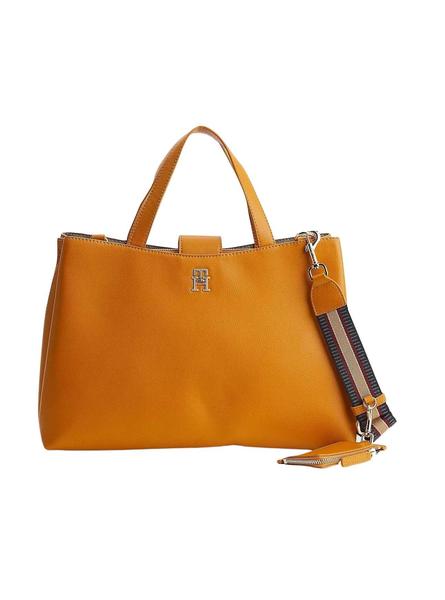 Sac à main Tommy Hilfiger Vie Satchel Camel pour Femme