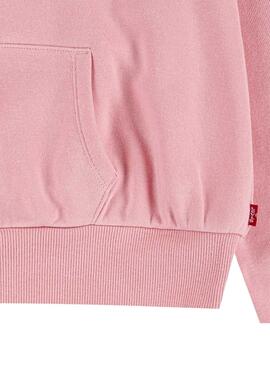 Sweat Levis Poster Logo Rose pour Fille