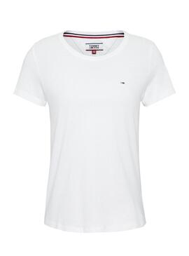 T-Shirt Tommy Jeans Soft Blanc Femme