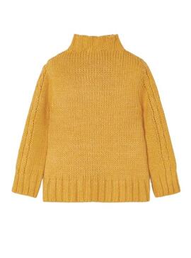 Pull Mayoral Tressé Jaune pour Fille