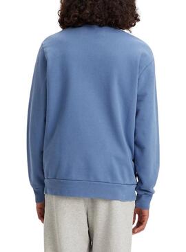 Sweat Levis Standard Graphic Crew Bleu Homme