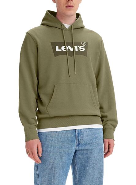 Sweat Levis New Original Vert pour Homme