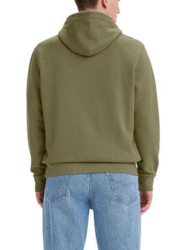 Sweat Levis Graphic Hoodie Vert Homme