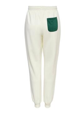 Pantalon Only Cana Block Beige pour Femme