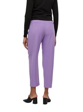 Pantalon Vila Ashara Pinzas Lila pour Femme