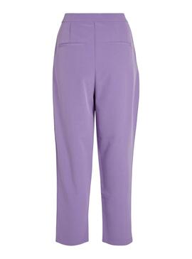 Pantalon Vila Ashara Pinzas Lila pour Femme