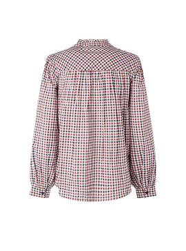 Chemise Pepe Jeans Zoraida Vichy Rouge pour Femme