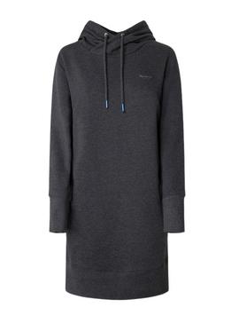 Robe Pepe Jeans Gisela Sweat Gris Femme