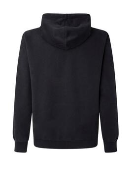 Sweat Pepe Jeans David Basic Noire Homme