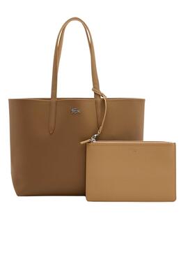 Sac à main Lacoste Réversible Camel pour Femme
