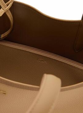 Sac à main Lacoste Réversible Camel pour Femme