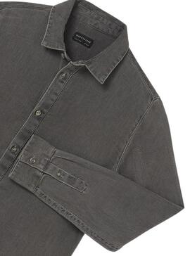 Chemise Mayoral Denim Manche Long Gris pour Garçon