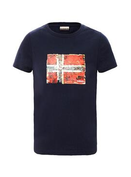 T-Shirt Napapijri Sietem Blue Marin Enfante