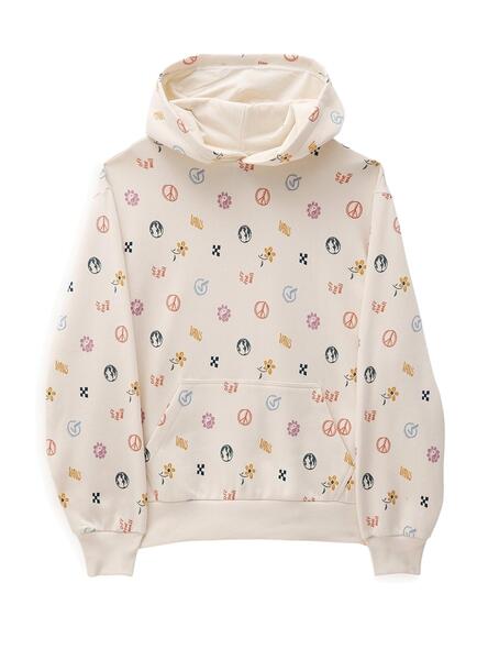 Sweat Vans In Our Hands Beige pour Femme