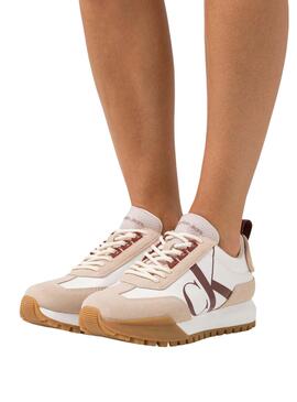 Baskets Calvin Klein New Retro Run Beige