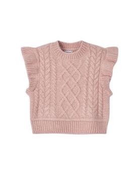 Gilet Mayoral Tricot Volants Rose pour Fille