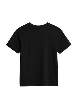 T-Shirt Napapijri S Box Noire pour Femme