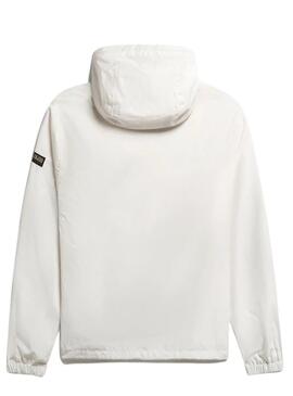 Veste kangourou Napapijri Rainforêt Blanc pour Homme