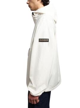 Veste kangourou Napapijri Rainforêt Blanc pour Homme