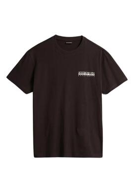 T-Shirt Napapijri Hill SS Noire Unisexe