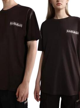 T-shirt Napapijri Hill SS Marron Unisexe