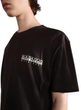 T-shirt Napapijri Hill SS Marron Unisexe