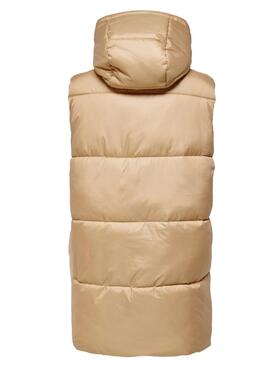 Gilet Only Demy Padded Camel pour Femme