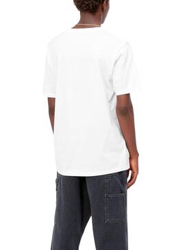 T-Shirt Carhartt Pocket Blanc pour Homme