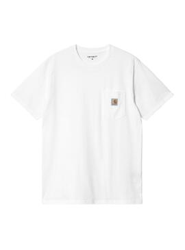 T-Shirt Carhartt Pocket Blanc pour Homme