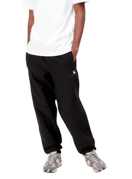 Jogger Carhartt American Script Noire pour Homme