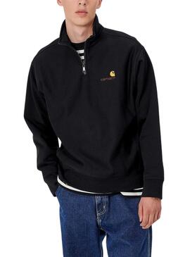 Sweat Carhartt Half Zip Noire pour Homme