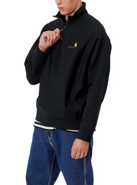 Sweat Carhartt Half Zip Noire pour Homme