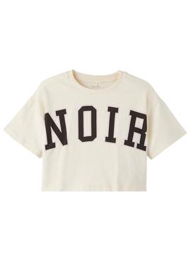 T-Shirt Name It Nadisa Cropped Beige pour Fille