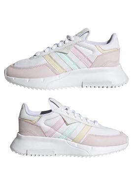Baskets Adidas Retropy F2 Couleurs Blanc Fille