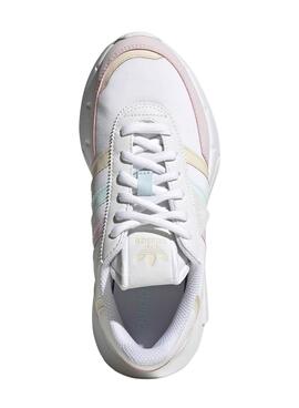 Baskets Adidas Retropy F2 Couleurs Blanc Fille