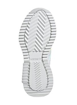 Baskets Adidas Retropy F2 Couleurs Blanc Fille
