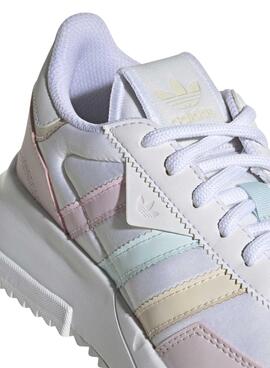 Baskets Adidas Retropy F2 Couleurs Blanc Fille