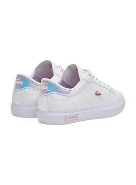 Baskets Lacoste Powercourt Blanc pour Femme