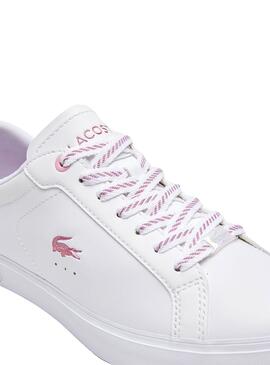 Baskets Lacoste Powercourt Blanc pour Femme