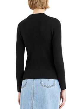 Pull Levis Rib Batwing Noire pour Femme