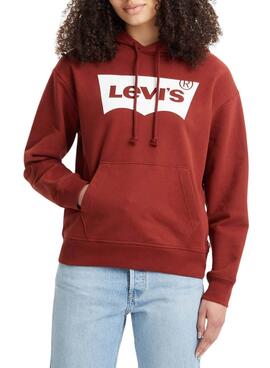 Sweat Levis Graphic Standard Bordeaux Femme