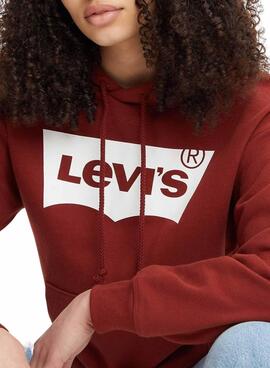 Sweat Levis Graphic Standard Bordeaux Femme