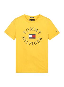 T-Shirt Tommy Hilfiger Essential Jaune Enfante